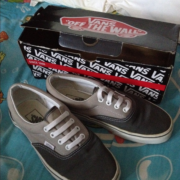 Grey two-tone vans
