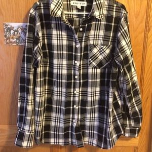 Ava and Viv Checkered Shirt