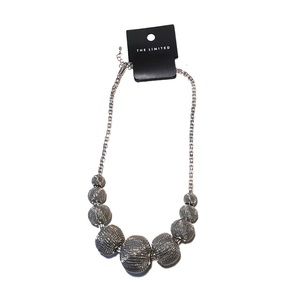 The Limited- Silver Multiple Ball Necklace