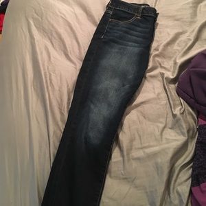 High waisted, dark wash American Eagle jeans