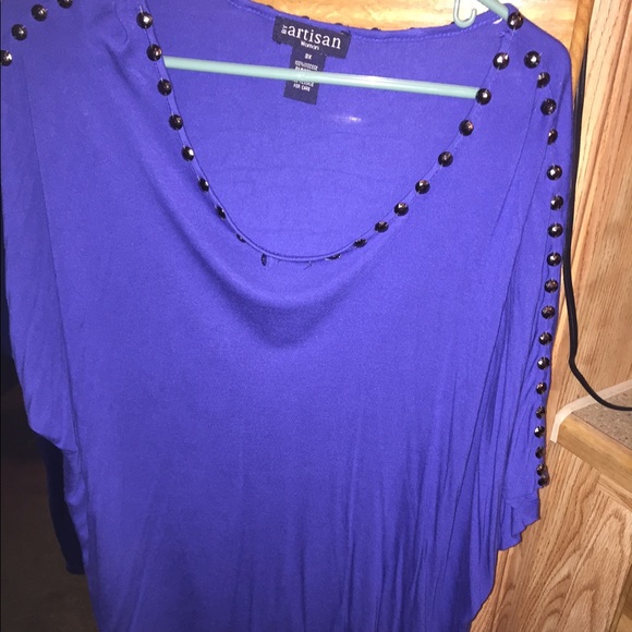 Oversized Indigo blue top