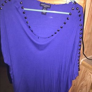 Oversized Indigo blue top
