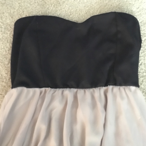 Black and Tan High-Low dress - Picture 2 of 4