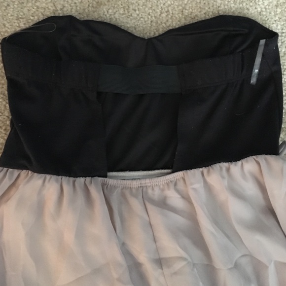 Black and Tan High-Low dress - Picture 3 of 4