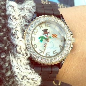 Bling Snowman Christmas Watch ❄️