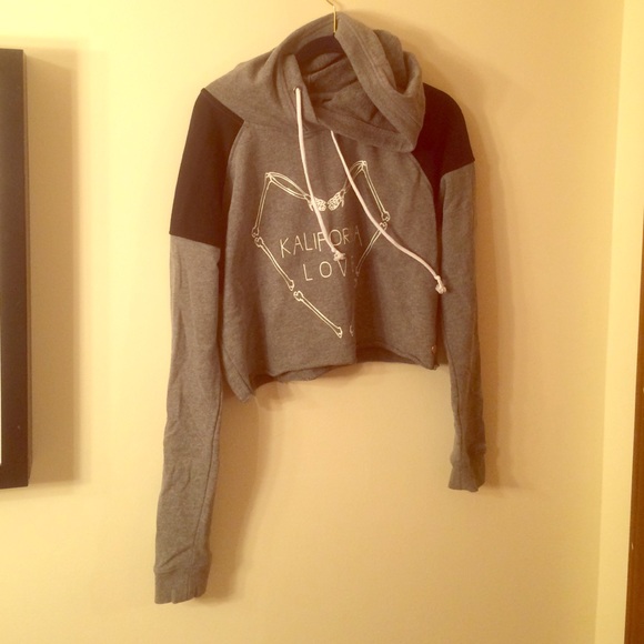 PacSun Kendall & Kylie 💙 Crop Top Sweatshirt