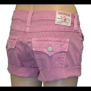 True Religion Pink Jayde Shorts