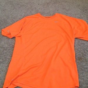Orange Nike Dri-fit shirt