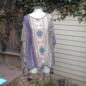 Sheer tribal tunic