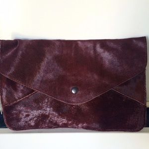 Beautiful Burgundy Faux Clutch