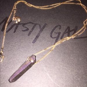 Brandy Melville Purple Stone Necklace