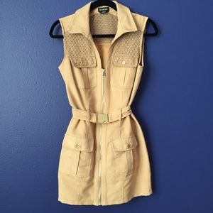 Rare Bebe trench vest dress