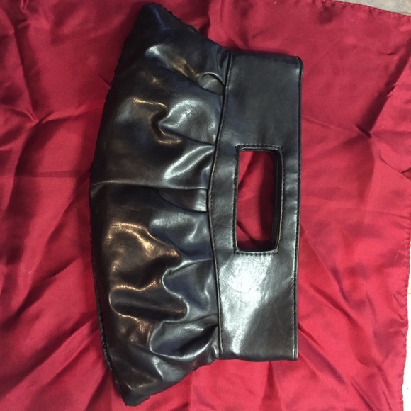 Macy's Black Leather Double Sided Clutch 👝💋 - Picture 3 of 4