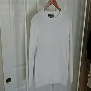 White cable knit sweater 100% cotton