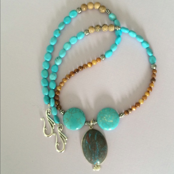 Handmade Jewelry - ⬇️💥SALE⏬HANDCRAFTEDLovely Turquoise with Brown