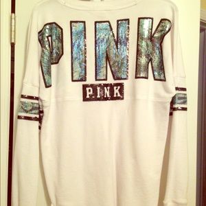 VS PINK limited edition varsity crew ☮