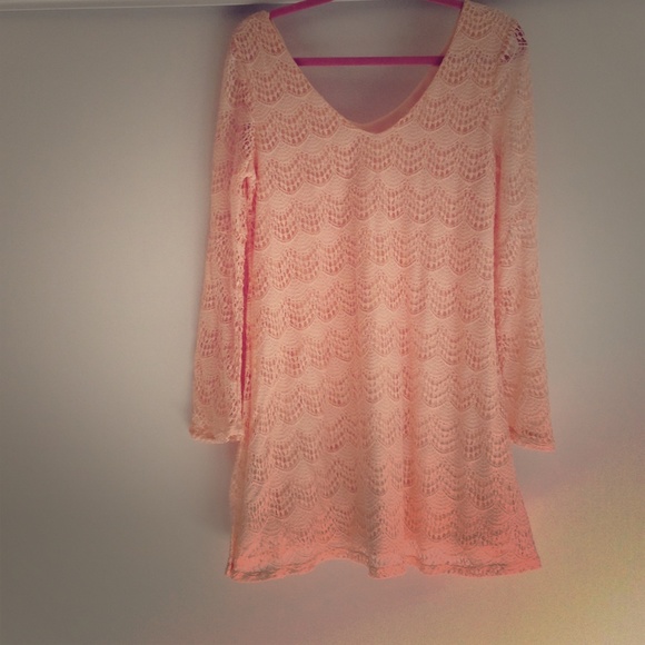 Long sleeve lace dress