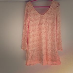 Long sleeve lace dress