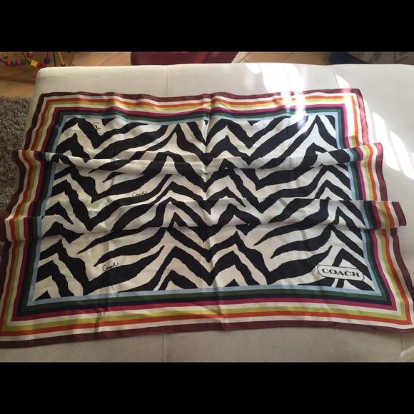 Authentic Coach 100% Silk Scarf