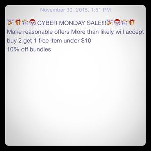 🎉🎁🎊🎅🏽 🎁CYBER MONDAY SALE!!!🎉🎅🏽🎊🎁🎉