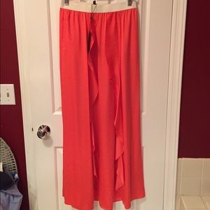 BCBG Ambrosia silk maxi skirt.