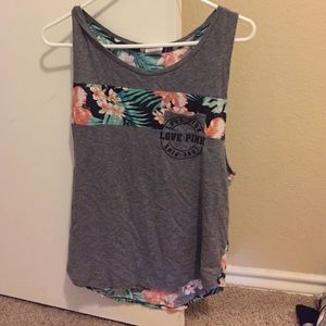Victoria's Secret PINK tropical muscle tee