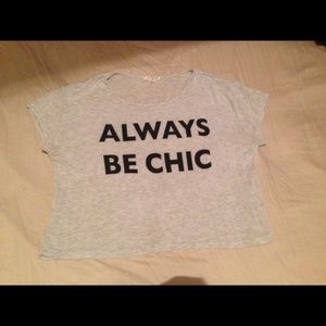 Always Be Chic 💖 crop top SOLD