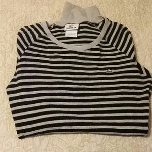 Striped lacoste long sleeve shirt