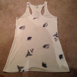 Sea shell racer back tank