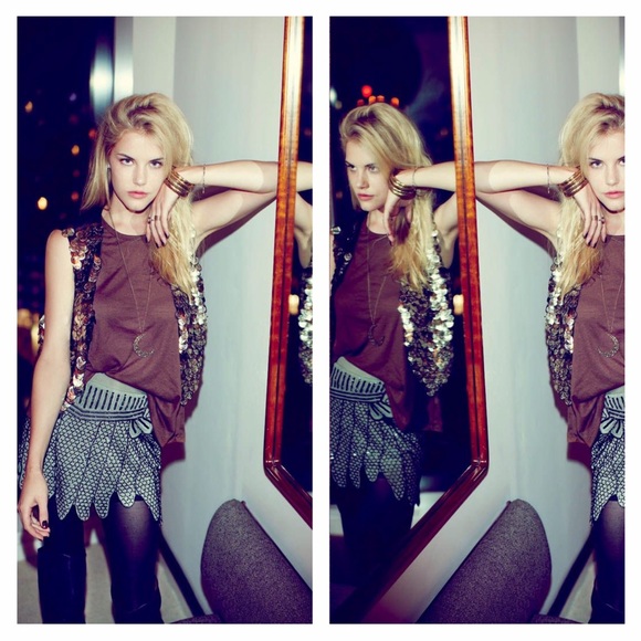 Free People x Show Girls Mini Skirt