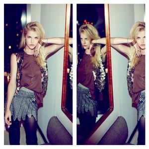 Free People x Show Girls Mini Skirt