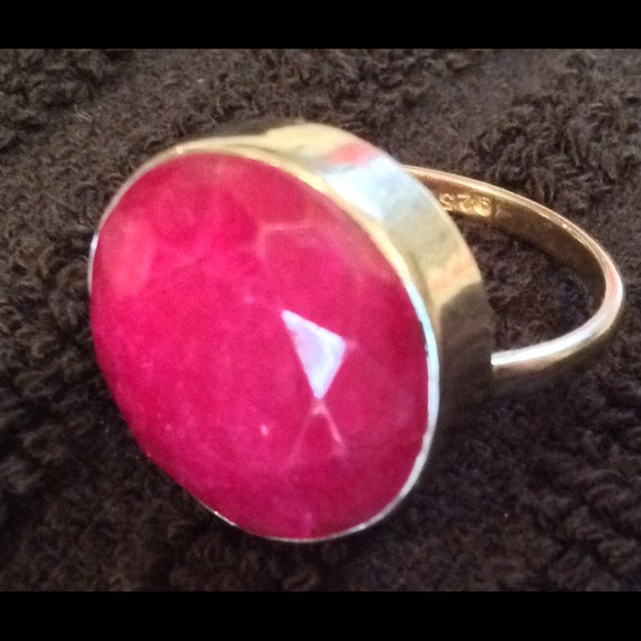 Sterling silver, not sure the stone, beautiful