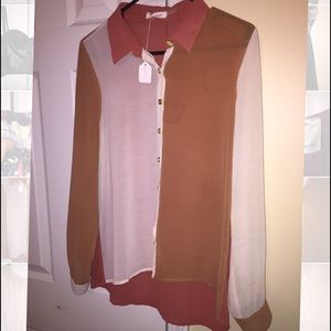 Color Block Blouse