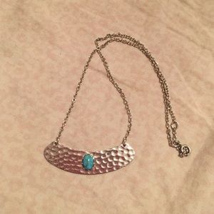 Silver turquoise necklace