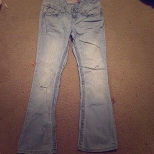 Size 3/4 Areopostale skinny flare jeans.
