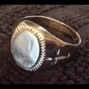 Sterling silver cross ring