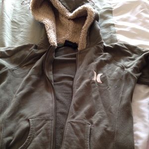 Olive green Hurley Hoodie