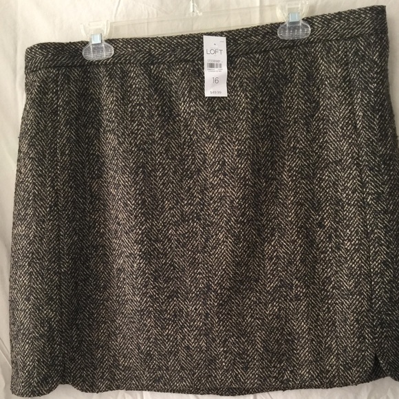 Ann Taylor LOFT Tweed Mini Skirt.