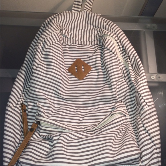 Striped Backpack