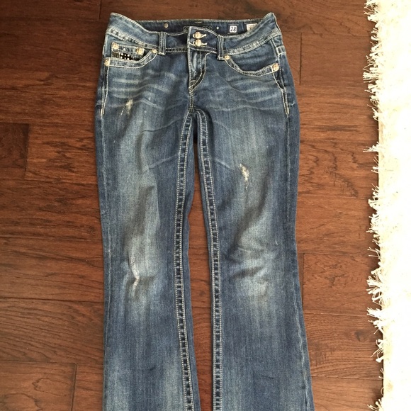 Miss me bootcut slightly distressed