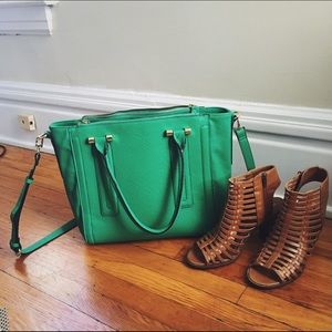 Nwot seafoam green large bag
