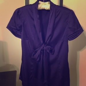 New York & Co purple blouse. XS