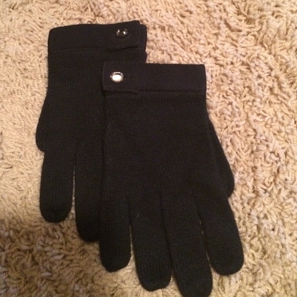 Cashmere mittens black