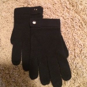 Cashmere mittens black