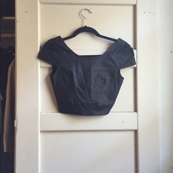 Nasty gal never worn new shiny leather material