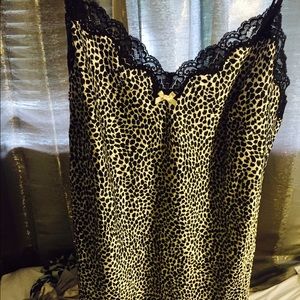 Victoria's Secret leopard satin nightgown