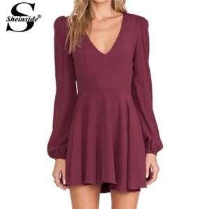 Maroon dress!