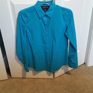 PETITE career or casual button down blouse