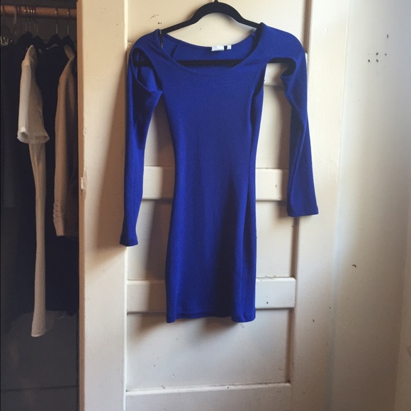 Good quality blue tight mini dress