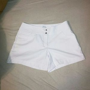 White casual shorts